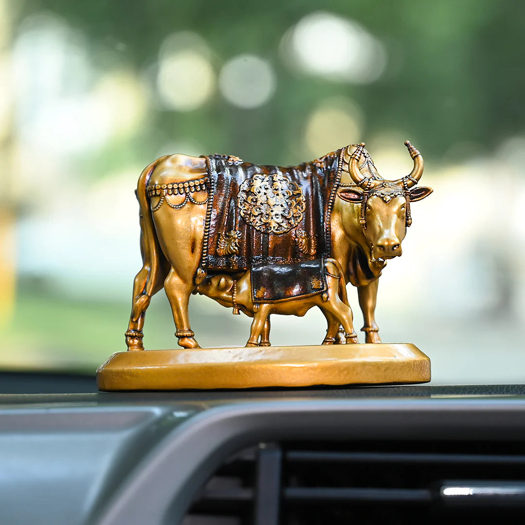 Kamdhenu Cow For  Car Dashboard