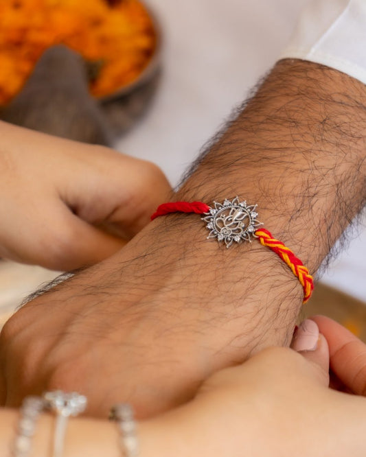 Intricate Ganesha Shubh Moli Rakhi